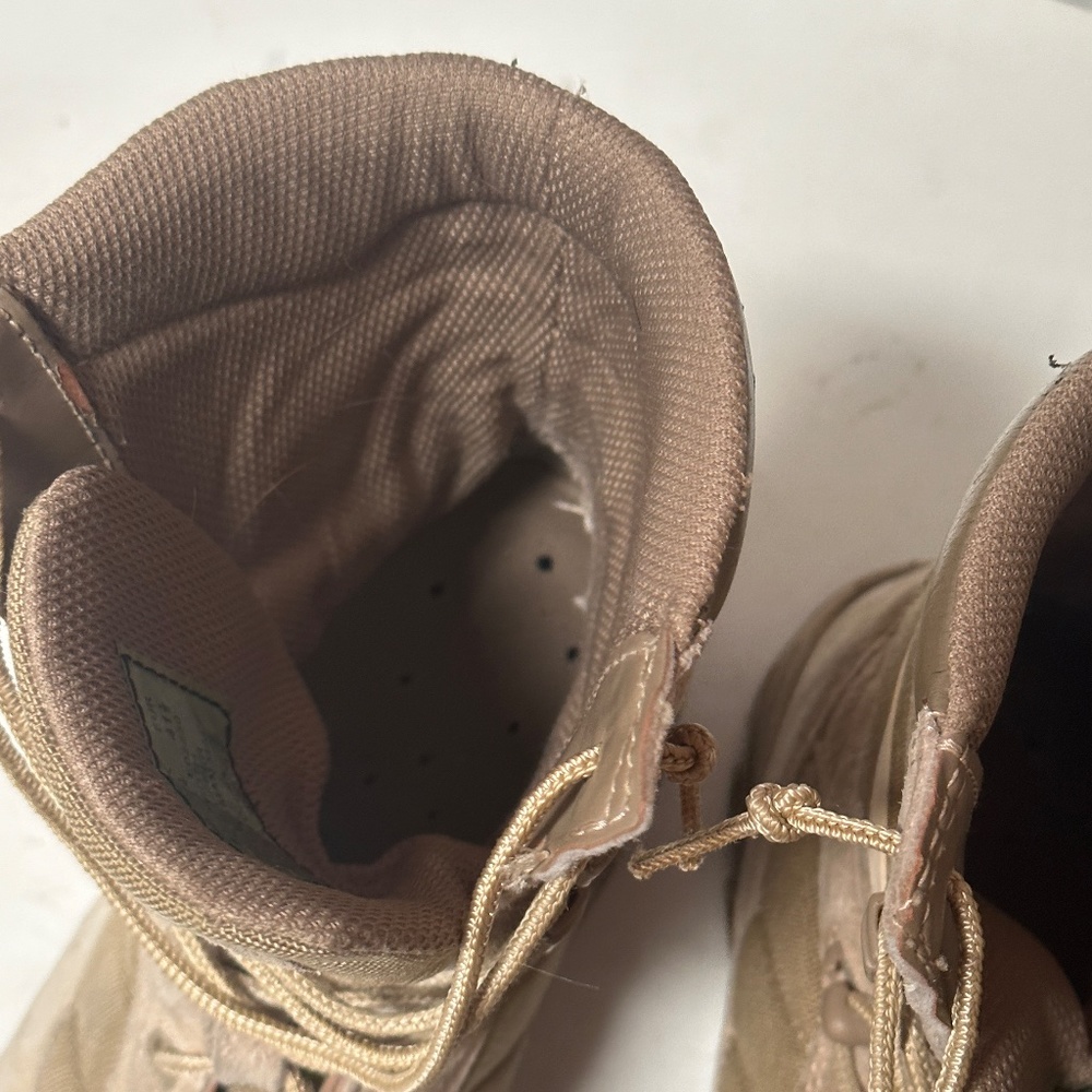 Military Mens Tan Brown Outdoors Work Boots - Picture 10 of 16